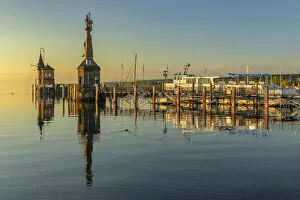 Images Dated 22nd July 2021: Harbour with Imperia statue (Peter Lenk), Konstanz, Lake Constance, Baden Wurttemberg, Germany