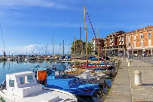 Esplanade Prints: The Harbour at Izola, Izola, Slovenia, Eastern Europe
