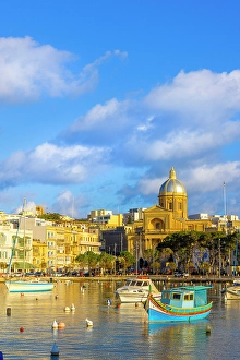 Esplanade Prints: The Harbour at Kalkara, Malta, Southern Europe