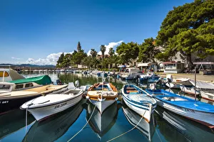 Harbour, Lopud Island, Elaphiten Islands, Dubrovnik, Dalmatia, Croatia