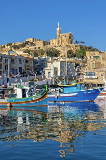 Yacht Prints: The Harbour at Mgarr, Gozo, Malta, Southern Europe