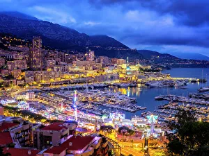 Cote Dazur Prints: Harbour, Monte Carlo, Monaco