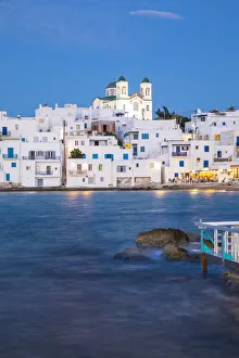 Images Dated 19th June 2019: Harbour at Naousa, Paros, Cyclade Islands, Greece