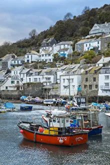 Harbour, Polperro, Cornwall, England, UK