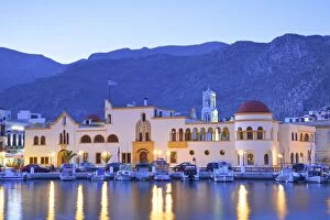 Images Dated 11th June 2015: Harbour At Pothia, Kalymnos At Dusk, Dodecanese, Greek Islands, Greece, Europe