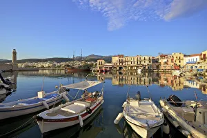 Neil Farrin Prints: The Harbour at Rethymno, Rethymno, Crete, Greek Islands, Greece, Europe