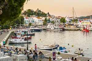 Harbour at Skiathos Town, Skiathos, Sporade Islands, Greece