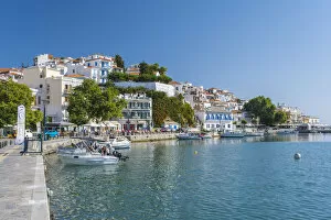 Images Dated 30th June 2022: Harbour of Skopelos Town, Skopelos, Sporade Islands, Greece