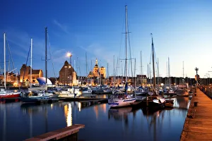 Empty Prints: Harbour, Stralsund, Mecklenburg-Western Pomerania, Germany