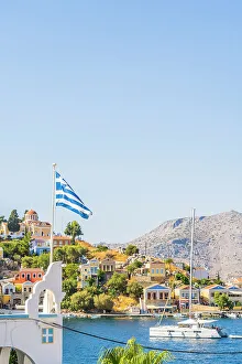 Symi Prints: The harbour in Symi, Dodecanese Islands, Greece