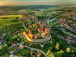 Romantic Road Prints: Harburg Castle, Harburg, Romantic Road, Swabia, Bavaria; Germany