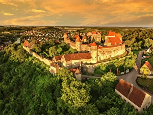 Romantic Road Prints: Harburg Castle, Harburg, Romantic Road, Swabia, Bavaria; Germany