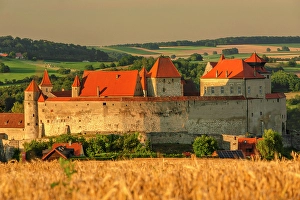 Romantic Road Prints: Harburg Castle, Harburg, Romantic Road, Swabia, Bavaria; Germany