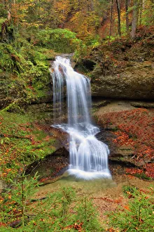 Cascading Prints: Hasenreuter Falls, near Scheidegg im Allgau, Bavaria, Germany