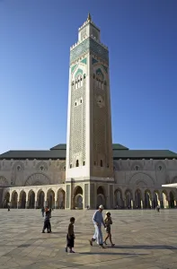 Hassan Ii Prints: The Hassan II Mosque in Casablanca is the third largest
