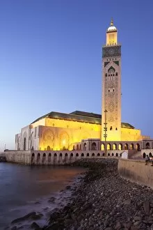 Lit Up Gallery: The Hassan II Mosque in Casablanca is the third largest