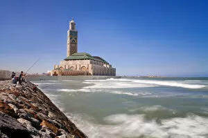 Images Dated 9th June 2011: Hassan II Mosque, the third largest mosque in the world, Casablanca, Morocco, North
