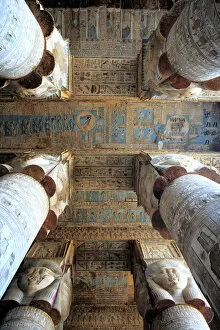 Images Dated 1st September 2011: Hathor temple, Dendera, Egypt