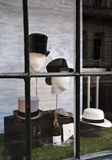 Hatters James Lock & Co, founded in 1676, St JamesaAAs street, London, UK