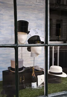 Images Dated 10th August 2011: Hatters James Lock & Co, founded in 1676, St Jamess street, London, UK