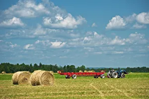 Agribusiness Prints: hauling bales New Liskeard, Ontario, Canada