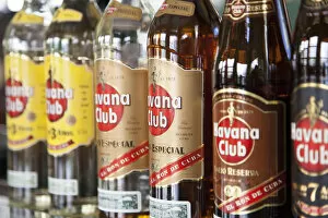 Images Dated 1st February 2013: Havana Club rum bottles, Havana, Cuba