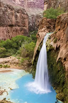 Images Dated 22nd July 2015: Havasu Falls, Havasupai Indian Reservation, Grand Canyon, Arizona, USA