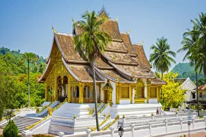Images Dated 1st April 2016: Haw Pha Bang temple on the grounds of the Royal Palace, Luang Prabang, Louangphabang