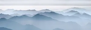 haze in hinterland of Huangshan - China, Anhui, Huangshan