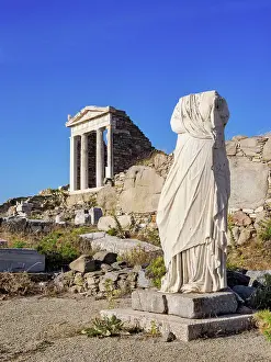 Delos Prints: Headless Statue and the Temple of Isis