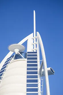 Helicopter pad on the Burj Al Arab hotel, Jumeirah, Dubai, United Arab Emirates