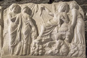 Hellenistic sculpture in archaeology museum, Pamukkale, Hierapolis, Denizli Province
