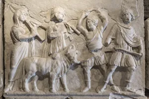 Hellenistic sculpture in archaeology museum, Pamukkale, Hierapolis, Denizli Province