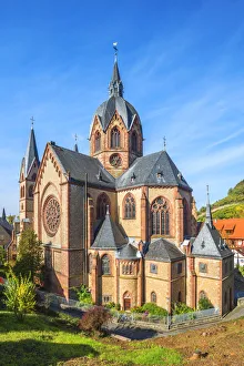 Odenwald Prints: Heppenheim dome St. Peter, Heppenheim, Hessische Bergstrasse, Odenwald, Hesse, Germany