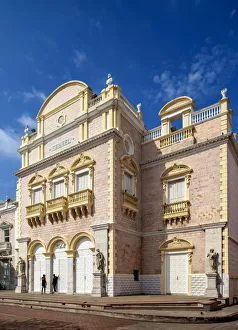 Bolivar Prints: Heredia or Adolfo Mejia Theatre, Old Town, Cartagena, Bolivar Department, Colombia