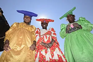 Ethnic Gallery: Herero tribal girls portrait, Damaraland, Namibia, Africa