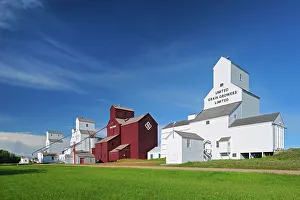 Heritage grain elevators Inglis, Manitoba, Canada