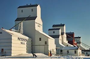 Heritage grain elevators Inglis, Manitoba, Canada