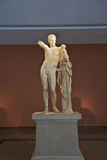 Images Dated 20th July 2018: Hermes and the Infant Dionysus at the Archaeological Museum of Olympia, Arcadia, The