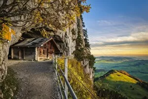 Images Dated 13th October 2017: Hermitage at Wildkirchli (Wild Chapel), Ebenalp, Appenzell Innerrhoden, Switzerland
