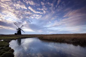 Suffolk Prints: Herringfleet Mill, Herringfleet, Suffolk, England