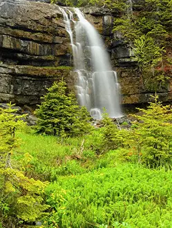 Flowing Water Prints: Hidden Falls, Sheaves Cove, Newfoundland and Labrador NL, Canada