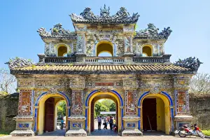 Viet Nam Prints: Hien Nhon Gate (Cua Hien Nhon) entrance to Imperial City, Hue, Thua Thien-Hue Province