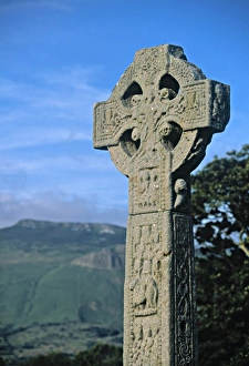 County Sligo Prints: High Cross, Drumcliff Church, Yeats Country, Co