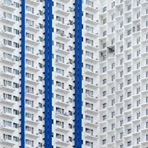 High-rise apartment building in Makati City central business district, Metro Manila