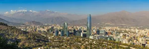 Images Dated 26th May 2022: High-rise buildings of Providencia with Gran Torre Santiago, Santiago Province
