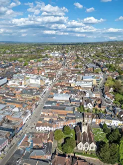 Surrey Prints: High Street, Guildford, Surrey, England, UK