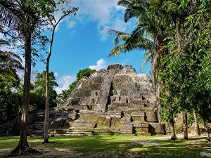 Archeology Prints: High Temple, Lamanai Archaeological Reserve, Orange Walk District, Belize