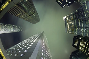 After Dark Gallery: Highrises soar over the business district of Central
