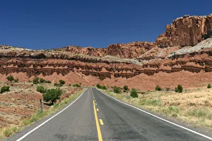 Red Rocks Prints: Highway 24, Capitol Reef National Park, Colorado Plateau, Utah, USA